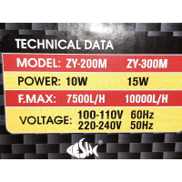 wave maker ZY-200M 10W-7500 L/H