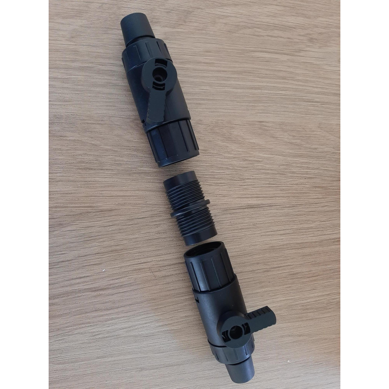 Aquarium 16/16 mm Dubbele Kraan Snelkoppeling