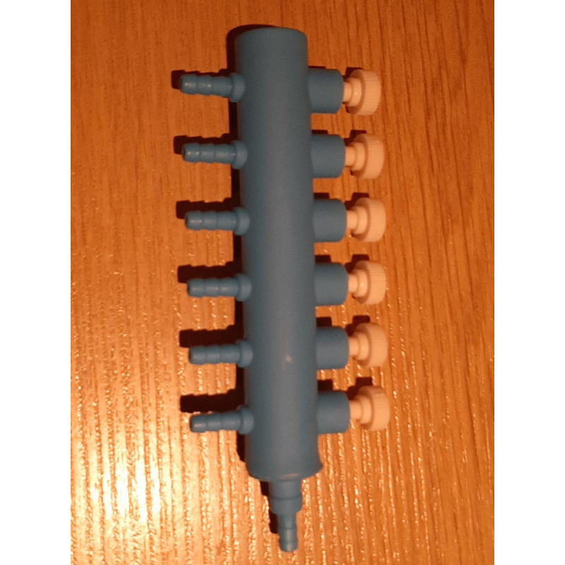 verdeelstuk luchtslang 6-uitgangen