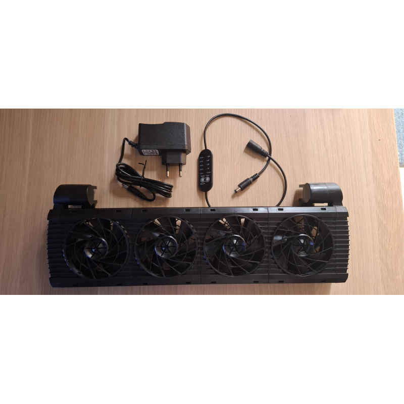 aquarium koelventilator met 4-fans
